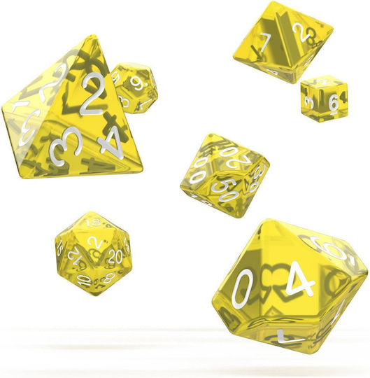 Oakie Doakie Dungeons & Dragons Dice Set Translucent - Yellow 7τμχ
