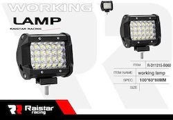 Raistar Squareς Waterproof Headlights Car LED 60W 10cm with White Lighting 1pcs
