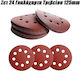 Orbital Sander Sanding Sheet K40 / K60 / K80 / K120 / K180 / K240 with Holes 125x125mm