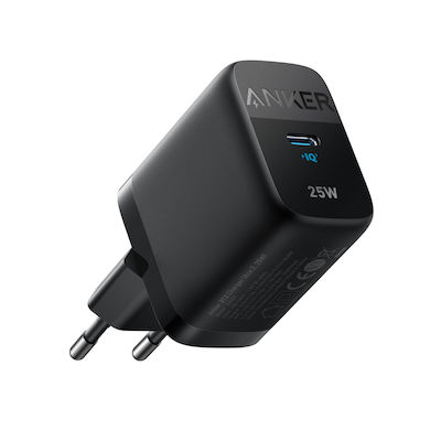 Anker Încărcător Fără Cablu cu Port USB-C 25W Livrarea energiei Negruς (312)