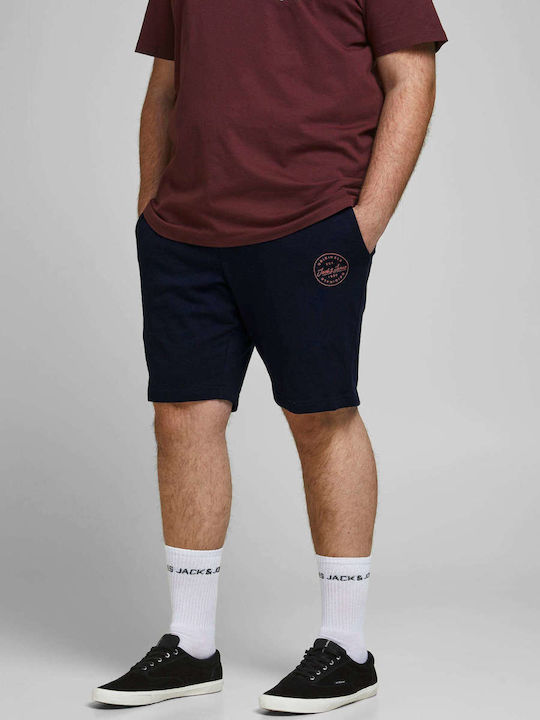 Jack & Jones Αθλητική Ανδρική Βερμούδα Navy Μπλε