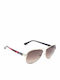 Guess Women's Sunglasses with Gold Metal Frame and Brown Gradient Lens GU7384 32F