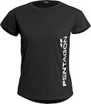 Pentagon Whisper Ladies Tricou în culoarea Negru