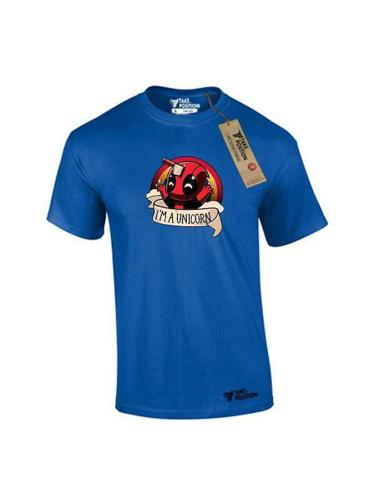 Takeposition T-shirt IAM UNICORN σε Μπλε χρώμα