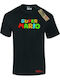 Takeposition T-shirt Super Mario logo σε Μαύρο χρώμα