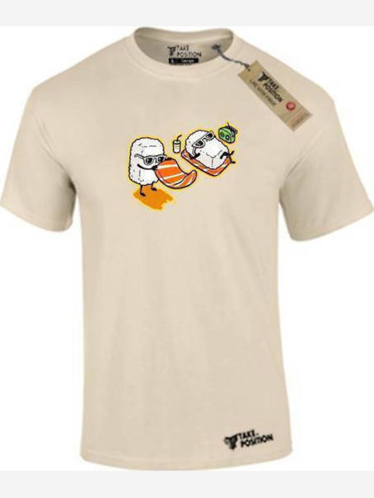 Takeposition Summer Sushi T-shirt Beige