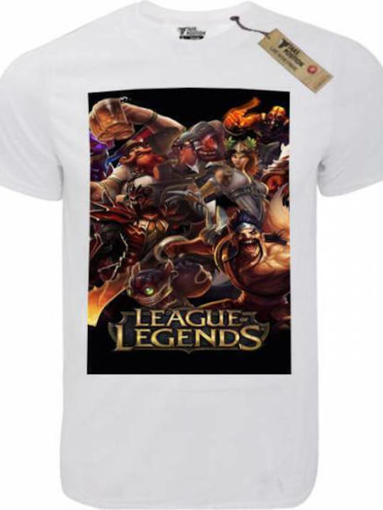 Takeposition T-cool Tricou League of Legends Alb