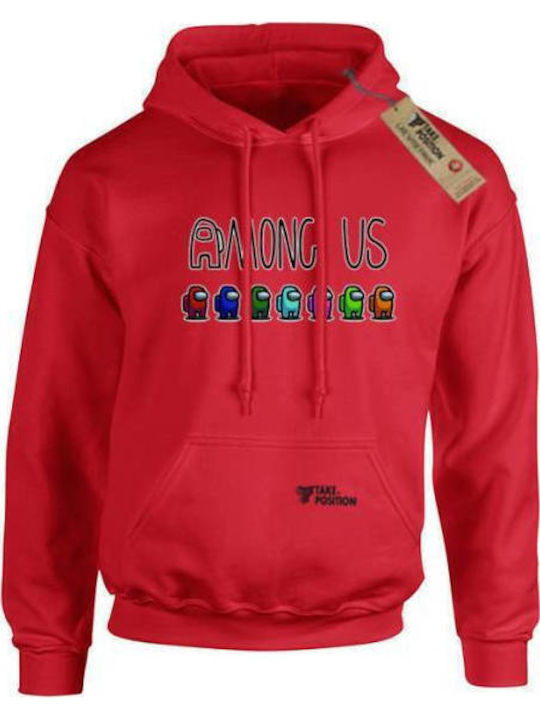 Takeposition H-cool Femeiesc Hanorac cu glugă Among Us Burgundy