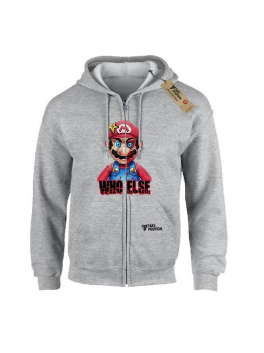 Takeposition Z-cool Mario Who Else Hooded Jacket Gray