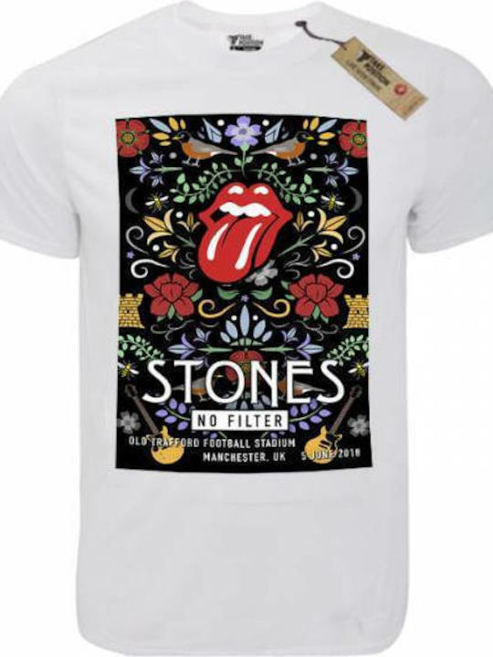 Takeposition T-shirt Rolling Stones T-cool σε Λευκό χρώμα