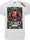 Takeposition T-cool Tricou Rolling Stones Alb