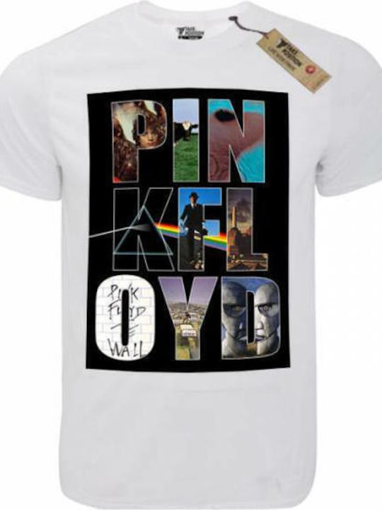 Takeposition T-cool T-shirt Pink Floyd Λευκό