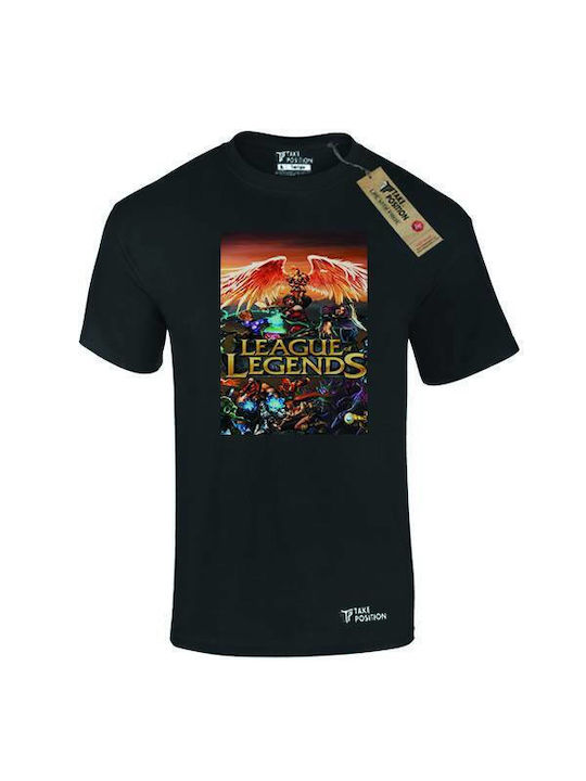 Takeposition T-shirt League Of Legends σε Μαύρο χρώμα