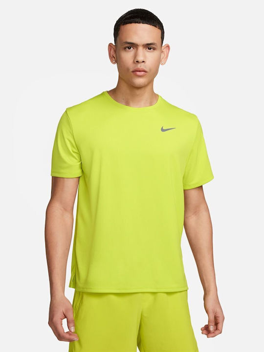 Nike UV Miler Dri-FIT Αθλητικό T-shirt Πράσινο