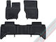 Rezaw Plast Satz Vorder- und Hintermatten Wannenartig 3Stück aus Gummi für Land Rover Range Rover 2012 2022 Schwarz