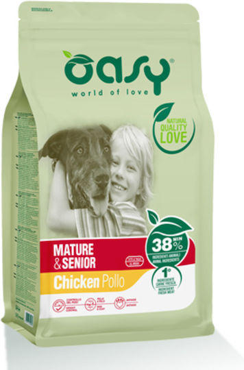 Oasy World Of Love Mature & Senior 3kg Trockenfutter für ältere Hunde mit Huhn