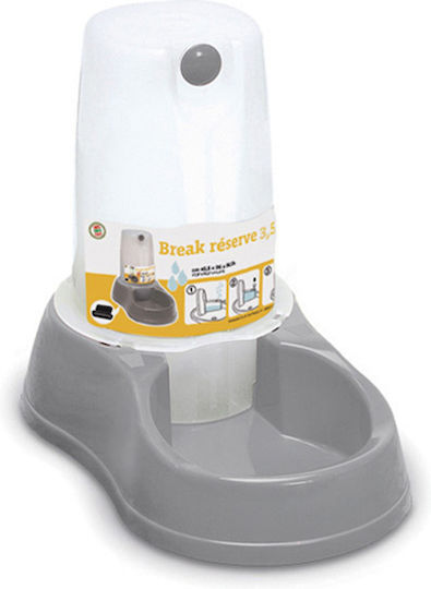 Stefanplast Automatic Bowl with Container Water for Dog & Cat 3.5lt in Gray Color