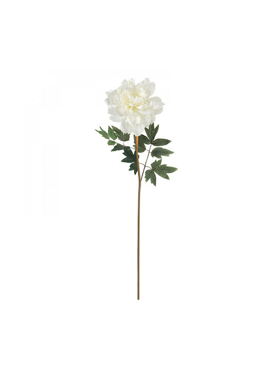 Artekko Artificial Decorative Branch Peony White 86cm