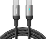 Joyroom USB 2.0 Cable USB-C male - USB-C male 100W Black 1.2m (S-CC100A10)