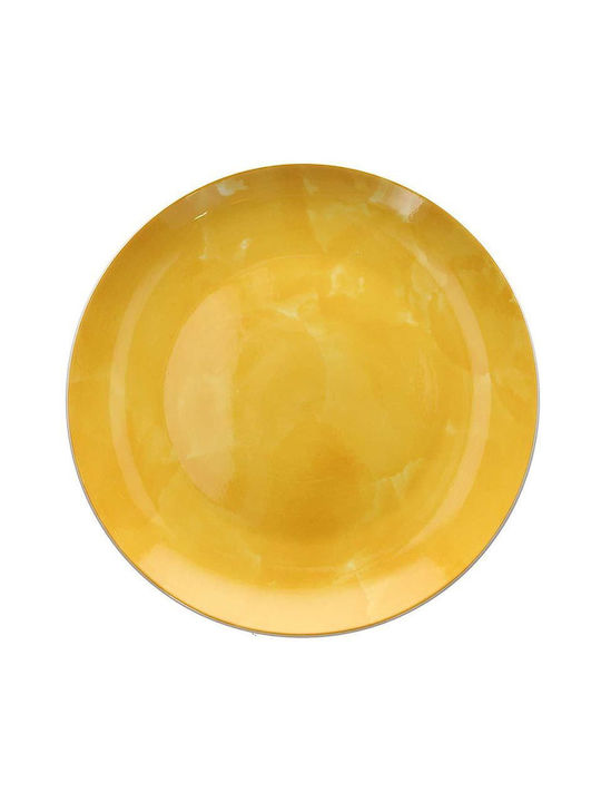 Tognana Plate Shallow made of Porcelain Yellow with Diameter 30cm