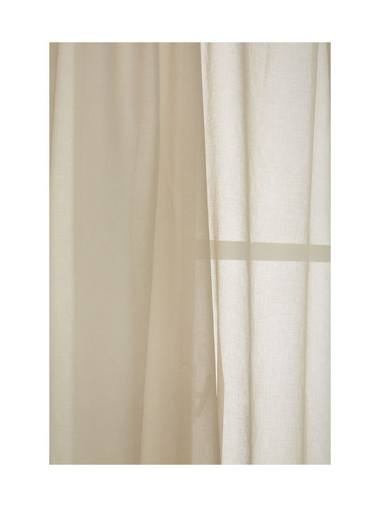 Whitegg Perdea Cu Coafură K0101 Bej 270x280 Cm