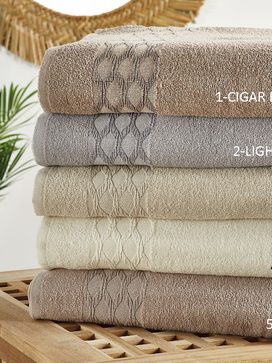 Whitegg Bath Towels Set 3 pcs Urania Beige Weig...