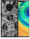 Smartfits Money Dollars Umschlag Rückseite Silikon Gray (Huawei Mate 30 Pro) A00_SM1-HU-MATE30PRO_MONEYDOLLARS_RO1