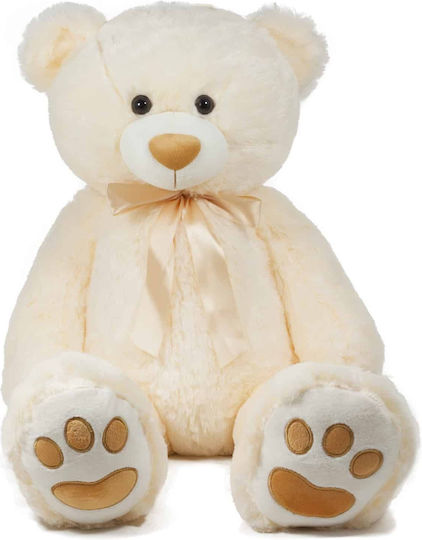 Amek Toys Λούτρινο Αρκουδάκι κορδέλα Μπεζ 100 εκ.