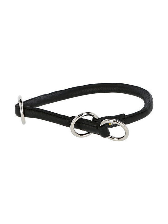 Kerbl Leather Choke Collar in Black Color 8mm x 50cm