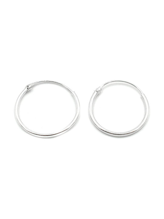 Poco Loco Earrings Hoops made of Silver