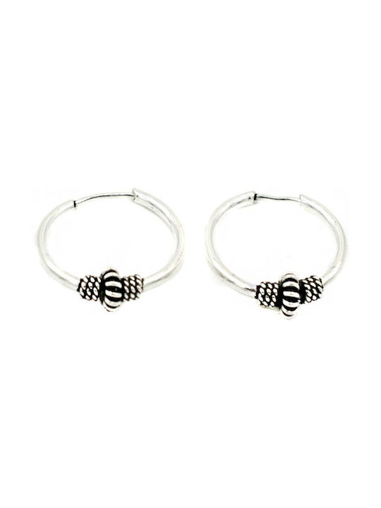 Poco Loco Earrings Hoops made of Silver