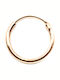 Poco Loco Nose Hoop Earring Made of Gold Plated Silver Pink