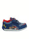 Paw Patrol Παιδικά Sneakers με Σκρατς Μπλε