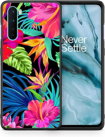 Smartfits Tropical Flowers Back Cover Plastic Multicolour (OnePlus Nord) 7374591295643_42421283127451
