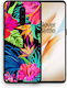 Smartfits Tropical Flowers Umschlag Rückseite Kunststoff Mehrfarbig (OnePlus 8) 7374593851547_42421293351067