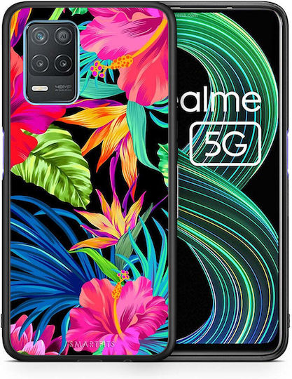 Smartfits Tropical Flowers Back Cover Πλαστικό Πολύχρωμο (Realme 8 5G)