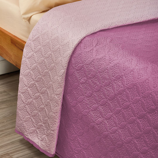 Whitegg L068 Coverlet Queen Size Microfiber Fuchsia 220x240cm