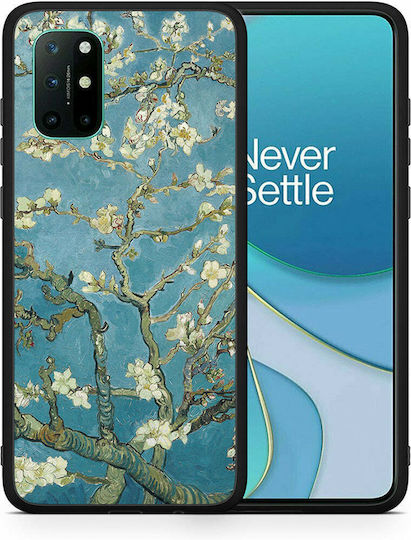 Smartfits Задна корица Пластмаса Зелен (OnePlus 8T) A00_SM1-ON-8T_WHITEBLOSSOMS_RO1