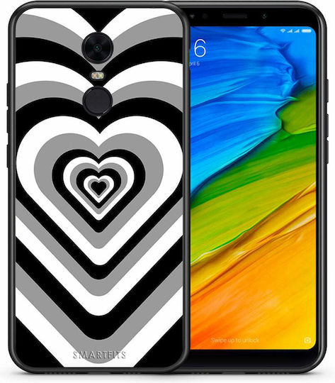 Smartfits Hearts Umschlag Rückseite Kunststoff Schwarz (Redmi 5) A00_SM1-XI-RDM5PLUS_BLACKHEARTS_RO1
