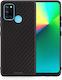 Smartfits Carbon Back Cover Plastic / Silicon Negru (Realme 7i)