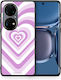Smartfits Hearts Umschlag Rückseite Kunststoff Flieder (Huawei P50) A00_SM1-HU-P50PR_LILACHEARTS_RO1