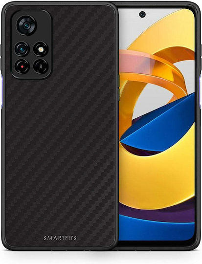 Smartfits Carbon Umschlag Rückseite Kunststoff Schwarz (Poco M4 Pro) A00_SM1-XI-POCM4PR5G_CARBONBLACK_RO1