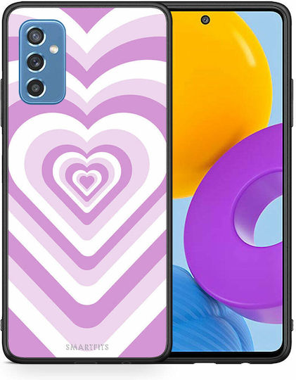 Smartfits Hearts Задна корица Пластмаса Лилав (Galaxy M52) 7383284482203_42450810339483