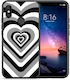 Smartfits Hearts Back Cover Πλαστικό Μαύρο (Redmi Note 6 Pro)