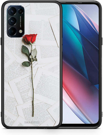 Smartfits Rose Задна корица Пластмаса / Силикон Червен (Oppo Find X3 Lite) 7522733457563_42928459972763