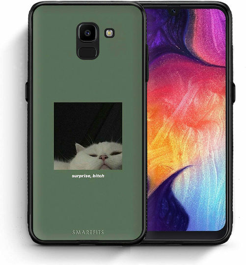 Smartfits Bitch Surprise Back Cover din Plastic Multicolor (Galaxy J6)