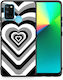 Smartfits Hearts Back Cover Πλαστικό Μαύρο (Realme 7i)