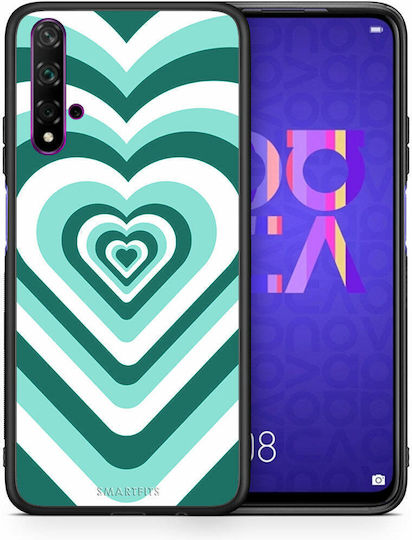 Smartfits Hearts Заден Калъф Пластмасов Зелен (Huawei Nova 5T / Honor 20 / Honor 20)