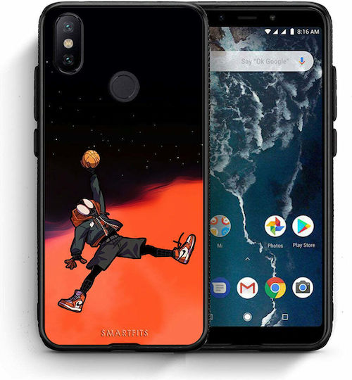 Smartfits Basketball Umschlag Rückseite Kunststoff Mehrfarbig (Xiaomi Mi 6X/Mi A2) A00_SM1-XI-MIA2_BASKETBALLHERO_RO1
