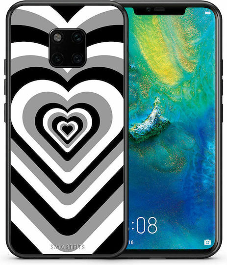 Smartfits Hearts Задна корица Пластмаса Черен (Honor 20 Pro) A00_SM1-HU-MAT20PR_BLACKHEARTS_RO1